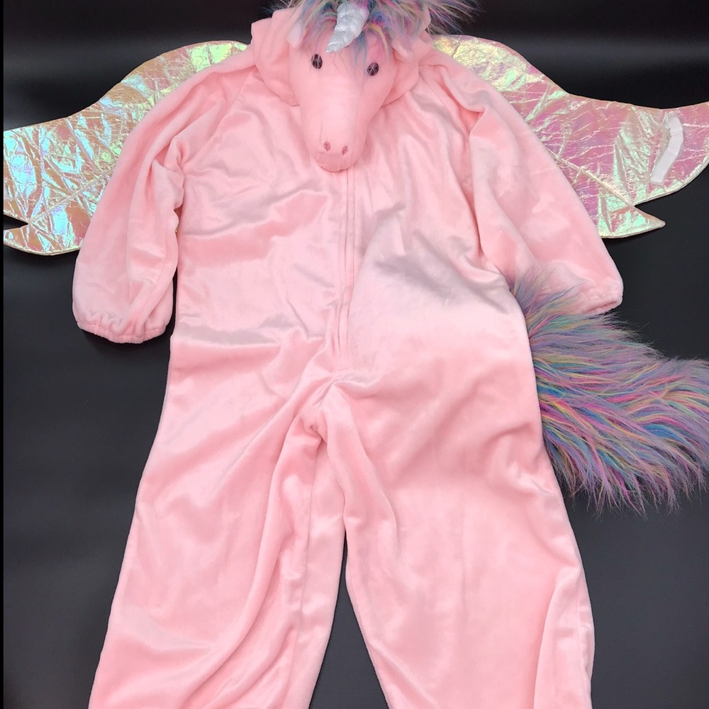 Chosun Kids Pink Unicorn Costume with Wings Size XL 7-8 approx 50” length
